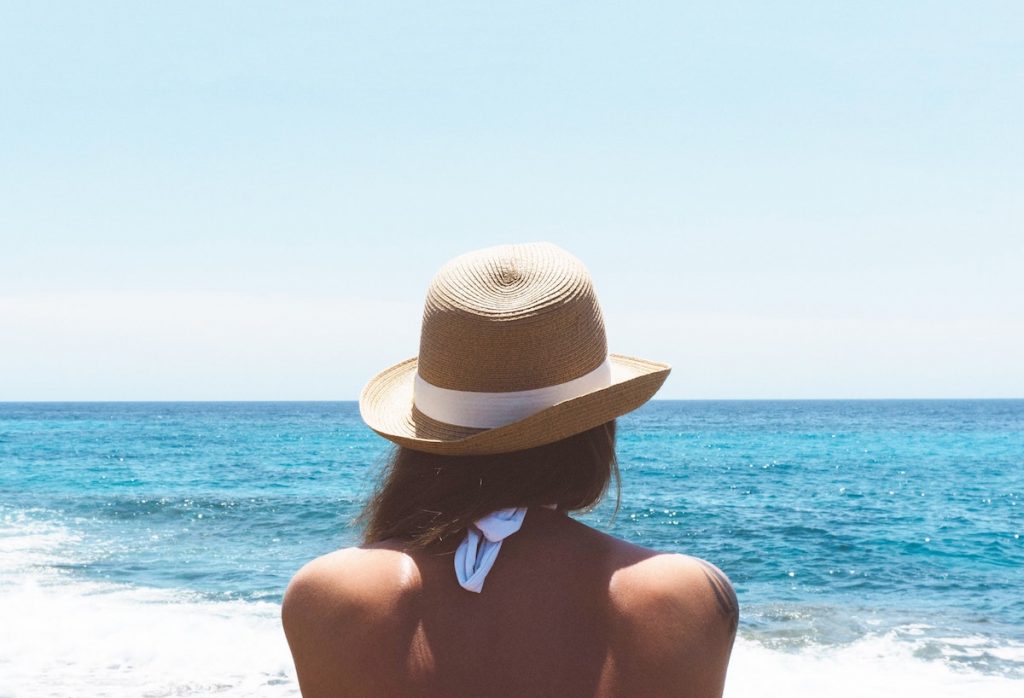 sunscreen at the beach