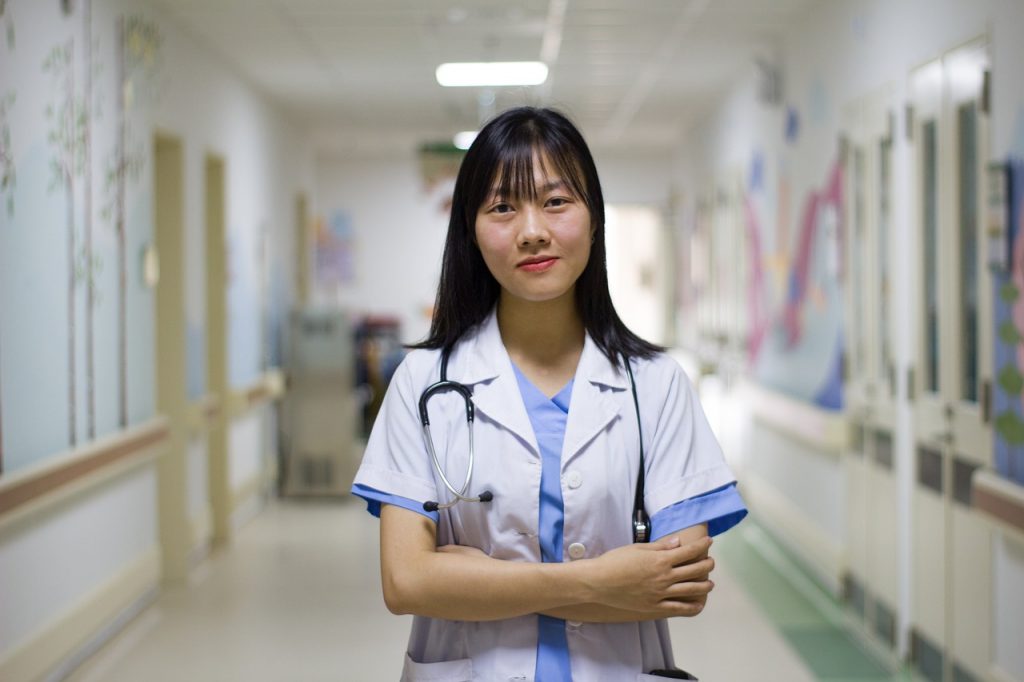 Nurse working in Hospital